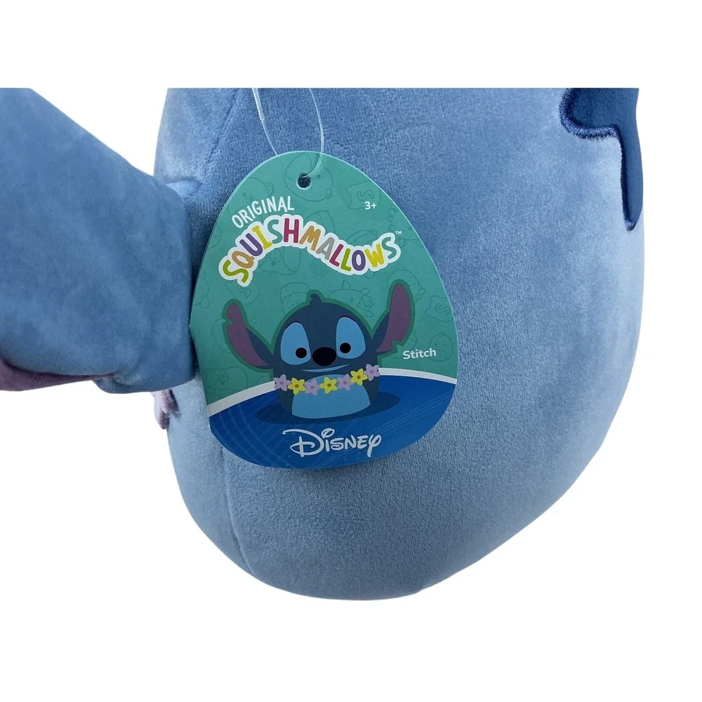 Disney Squishmallows‎ Stitch Plush with Flower Lei Aloha Ohana - 10 inch